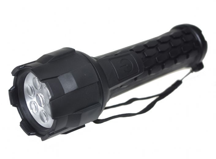 RACER B7L,2D 7LED RUBBER FLASHLIGHT