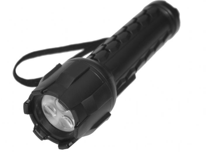 RACER B3L, 2AA 3LED rubber flashlight